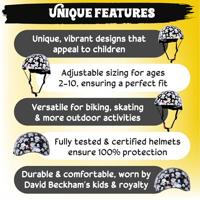 Kinder Fietshelm Skullz Medium (53 - 58 cm) - thumbnail