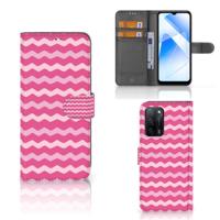 OPPO A16/A16s/A54s | Telefoon Hoesje | Waves Pink - thumbnail