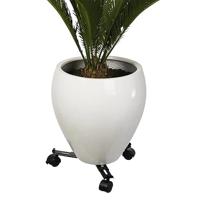 Nature planttrolley metaal zwart 27 - 37 cm rond - thumbnail