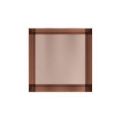 Hotbath &MORE Inbouwnis 30x30x10cm frameless Geborsteld Koper PVD
