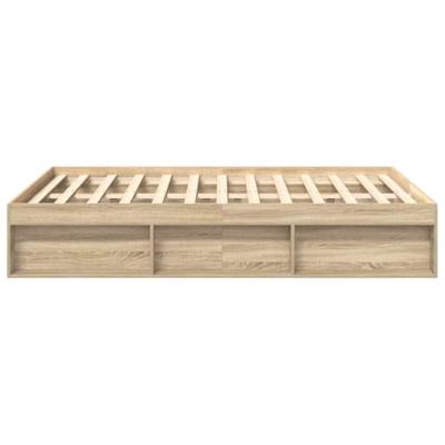 Bedframe sonoma eikenkleurig 140x200 cm