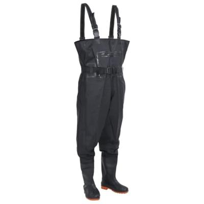 VidaXL Waadpak met laarzen en riem maat 43 zwart VidaXL Waadpak met laarzen en riem maat 43 zwart