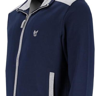 Heren homewear jasje Hajo blauw Heren homewear jasje Hajo blauw