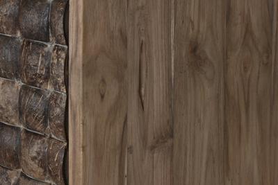 Kast Home ESPRIT Teakhout Kokosvezel 85 X 40 X 185 cm