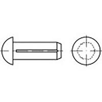 TOOLCRAFT TO-6865929 Halfronde kerfnagel Staal 1000 stuk(s) - thumbnail