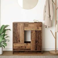 Dressoir met lades en deuren 70,5x34x74,5 cm oud hout - thumbnail