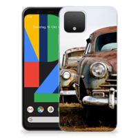 Google Pixel 4 | Siliconen hoesje | met foto Vintage Auto - thumbnail
