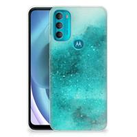 Smartphone hoesje Motorola Moto G71 5G Painting Blue - thumbnail