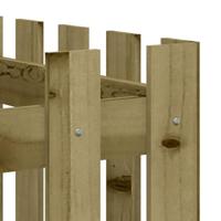 Plantenbak verhoogd hekontwerp 150x50x70 cm gempregneerd hout - thumbnail
