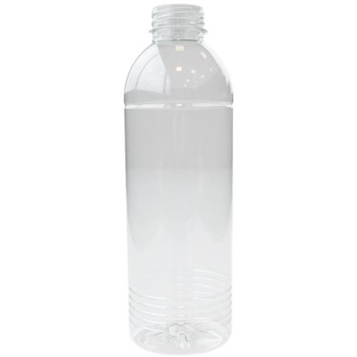 Fles | petfles | Gerecycled PET | zonder dop | 1000ml | transparant | 76 stuks