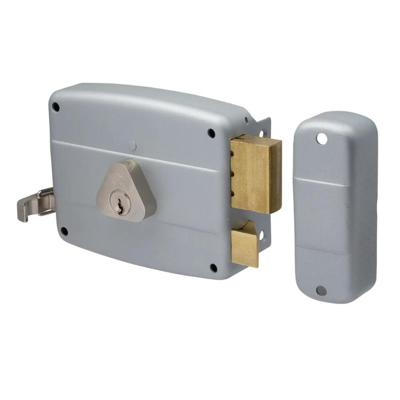 Cisa 50420.50.1 oplegslot met losse buitencilinder doornmaat 50 mm zilver - Din L