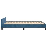 Bedframe zonder matras 120x190 cm fluweel donkerblauw - thumbnail