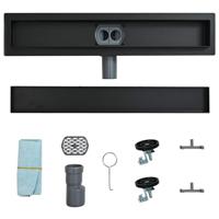 Doucheafvoer 2-in-1 met 360 Sifon Zwart 50 cm - thumbnail