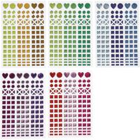 Creativ Company Mozaiek stickers, d 8-14 mm, vel 11x16,5 cm, diverse kleuren, 10 vel/ 1 doos - thumbnail