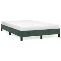Bedframe zonder matras 120x190 cm fluweel donkergroen - thumbnail