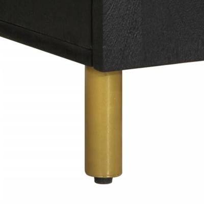 Dressoir 60x33x75 cm bewerkt hout zwart