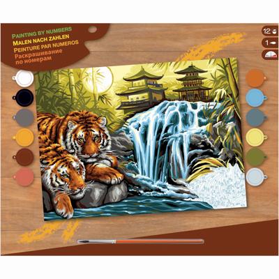 Basic Schilderen op nummer tijgers
