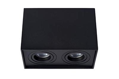 Lucide TUBE - Plafondspot - 2xGU10 - Zwart