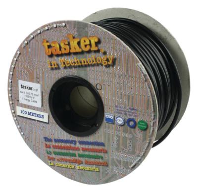 Tasker TASR-C127-BLK Stroomkabel 3x 0.75 Mm² 100 M Zwart Tasker TASR-C127-BLK Stroomkabel 3x 0.75 Mm² 100 M Zwart