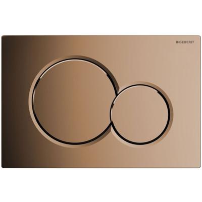Geberit Sigma 01 bedieningspaneel glans edelmessing voor Sigma reservoirs 8cm (UP720) en 12cm (UP320)