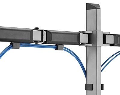 My Wall HL50-2L Tafelbeugel voor monitor Aantal monteerbare displays: 2 Display(s) 43,2 cm (17) - 81,3 cm (32) Zilver, Zwart Kantelbaar, Draaibaar