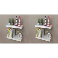 Wandplanken 4 st 40 cm wit - thumbnail