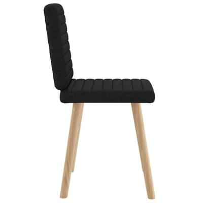 Eetkamerstoelen 2 st stof zwart Eetkamerstoelen 2 st stof zwart