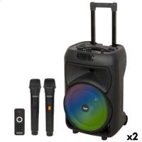 Luidspreker met Karaokemicrofoon Bontempi Plastic 34 x 50 x 29 cm (2 Stuks) - thumbnail