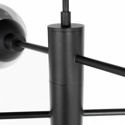 Steinhauer Design hanglampConstellation zwart met smoke glas - 3804ZW
