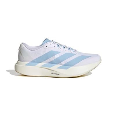 adidas Adizero Evo SL Woven Hardloopschoenen Wit Lichtblauw Goud
