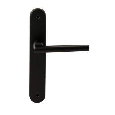 Hardbrass Deurkruk Athene op ovaal langschild blind - zwart Hardbrass Deurkruk Athene op ovaal langschild blind - zwart