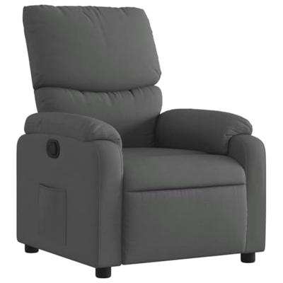 Fauteuil verstelbaar stof donkergrijs
