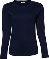 Tee Jays TJ590 Women´s Long Sleeve Interlock Tee - Navy - XL - thumbnail