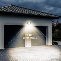 Lumos LED Breedstraler - met Bewegingssensor en Schemerschakelaar - 50 Watt - 4770 lumen - 4000K neutraal wit - IP65 waterdicht - thumbnail