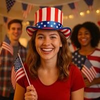 Hoge Hoed Amerika USA Luxe - thumbnail