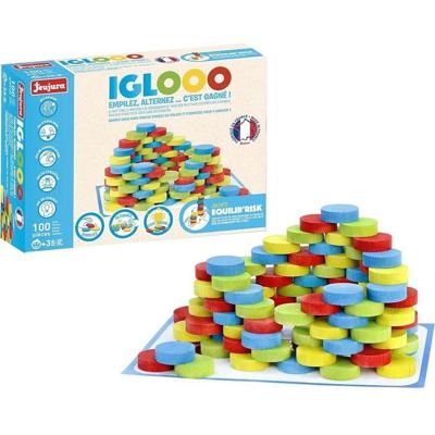 Iglooo 100 stuks - JEUJURA - Behendigheids- en logicaspel met pucks en matten, spelregels inbegrepen