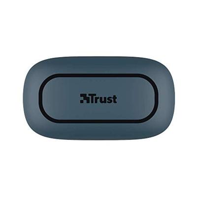 Trust Mobile Nika Compact Draadloze Bluetooth Oordopjes Wireless Earphones, 18 uur speeltijd in totaal, ingebouwde microfoon, TWS, standaard, Blauw