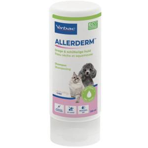 Virbac Allerderm shampoo droge & schilferige huid voor hond en kat 250 ml
