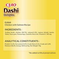 INABA Dashi Delights Chicken with salmon in broth - Kattensnoepje - 70g - thumbnail