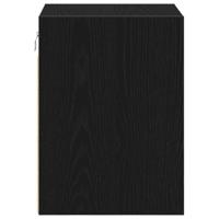 Garagewandkasten 2 st spaanplaat zwart - thumbnail