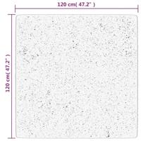 VidaXL Vloerkleed pamplona shaggy hoogpolig 120x120 cm zwart en crème - thumbnail