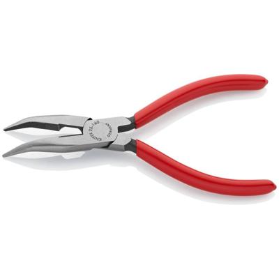 Knipex Platspitse tang met zijsnijder zwart geatramenteerd 160 mm - 2521160