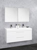 Differnz Somero badmeubel set met spiegelkast FSC 100 cm hoogglans wit - thumbnail