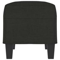Bankje 70x35x41 cm stof zwart - thumbnail