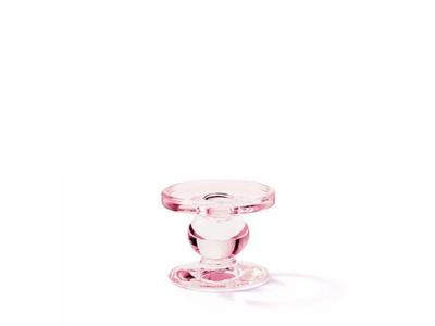 Ambiente kandelaar glas rose ø9xh7cm