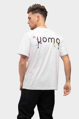 24 Uomo Paint T-shirt Wit - Maat L - Kleur: Wit | Soccerfanshop