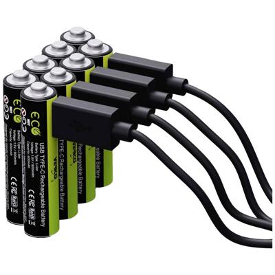 Verico LoopEnergy USB-C® Oplaadbare batterij (USB-C) Li-ion 1700 mAh 1.5 V 4 stuk(s)