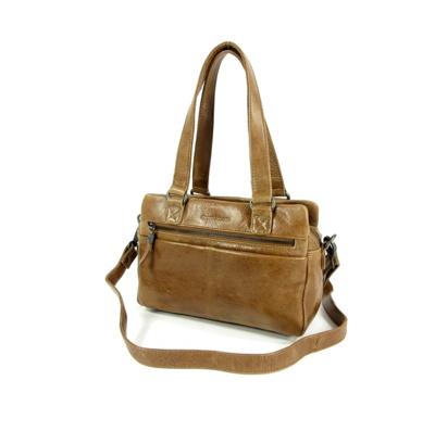 Hide & Stitches Porto Handbag-Brown
