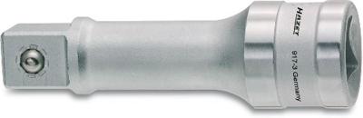 HAZET Verlengstuk 917-3 · 1/2 inch (12,5 mm) vierkant hol · 1/2 inch (12,5 mm) vierkant massief · Lengte: 76 mm