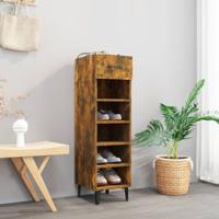 VidaXL Schoenenkast 30x35x105 cm bewerkt hout gerookt eikenkleurig - thumbnail